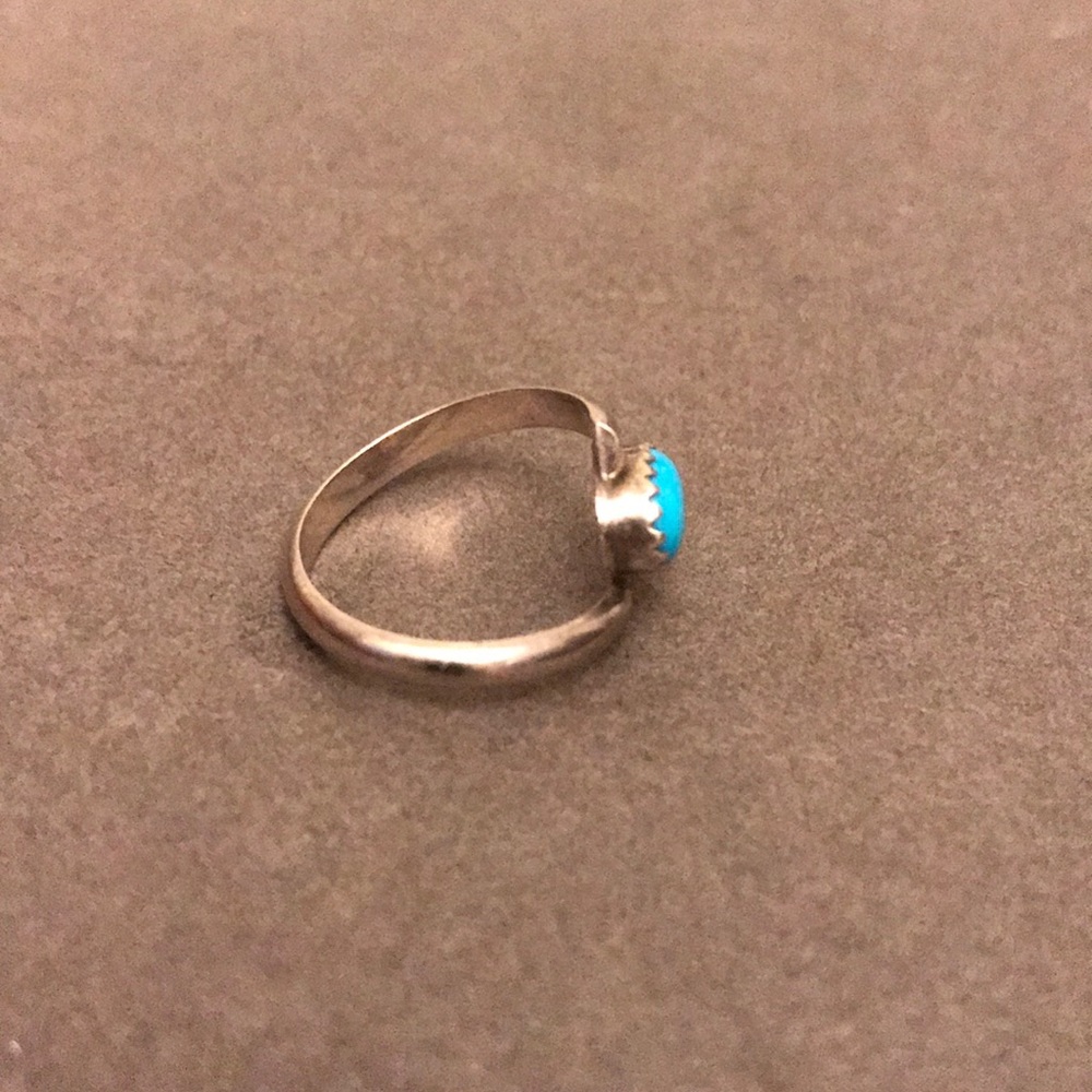 Handmade turquoise ring - Picture 3 of 5